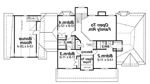 Second Floor image of Shenandoah House Plan